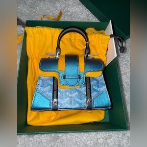 Goyard Saigon Nano Metallic Blue